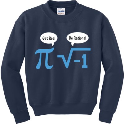 Funny Get Real Be Rational Shirt Pi Math Teacher Geek Kids Sweatshirt