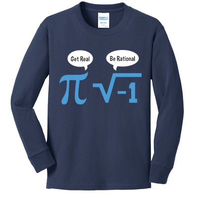 Funny Get Real Be Rational Shirt Pi Math Teacher Geek Kids Long Sleeve Shirt