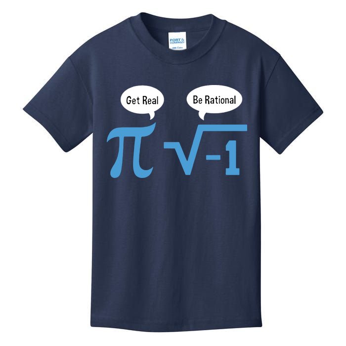 Funny Get Real Be Rational Shirt Pi Math Teacher Geek Kids T-Shirt