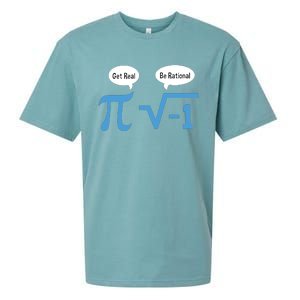 Funny Get Real Be Rational Shirt Pi Math Teacher Geek Sueded Cloud Jersey T-Shirt