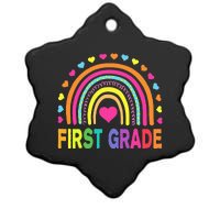 First Grade Rainbow Teacher Team 1st Grade Squad Ceramic Star Ornament