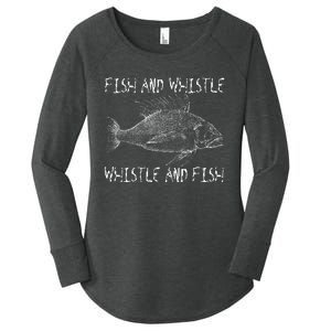 Fishing Gulf Red Drum Redfish Bull Red Women's Perfect Tri Tunic Long Sleeve Shirt