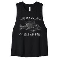 Fishing Gulf Red Drum Redfish Bull Red Women's Racerback Cropped Tank