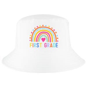 First Grade Rainbow Girl Boy Teacher Team 1st Grade Squad Cool Comfort Performance Bucket Hat