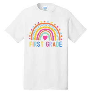 First Grade Rainbow Girl Boy Teacher Team 1st Grade Squad Tall T-Shirt