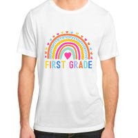 First Grade Rainbow Girl Boy Teacher Team 1st Grade Squad Adult ChromaSoft Performance T-Shirt