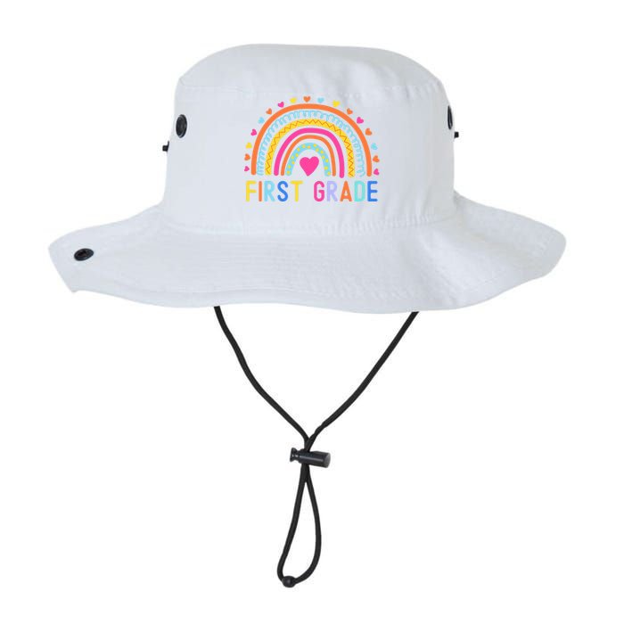 First Grade Rainbow Girl Boy Teacher Team 1st Grade Squad Legacy Cool Fit Booney Bucket Hat