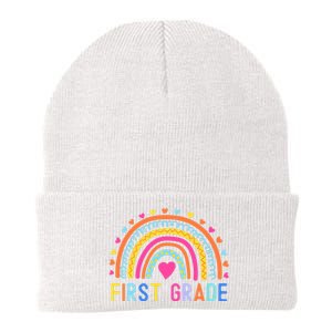 First Grade Rainbow Girl Boy Teacher Team 1st Grade Squad Knit Cap Winter Beanie