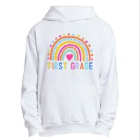 First Grade Rainbow Girl Boy Teacher Team 1st Grade Squad Urban Pullover Hoodie