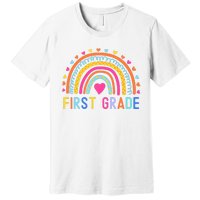 First Grade Rainbow Girl Boy Teacher Team 1st Grade Squad Premium T-Shirt