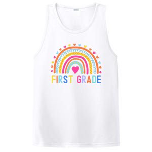 First Grade Rainbow Girl Boy Teacher Team 1st Grade Squad PosiCharge Competitor Tank