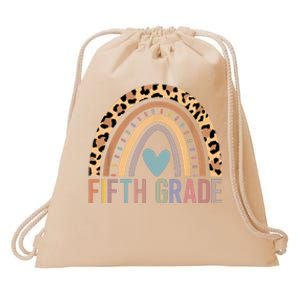 Fifth Grade Rainbow Girl Boy Teacher Team 5th Grade Squad Drawstring Bag