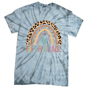 Fifth Grade Rainbow Girl Boy Teacher Team 5th Grade Squad Tie-Dye T-Shirt