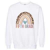 Fifth Grade Rainbow Girl Boy Teacher Team 5th Grade Squad Garment-Dyed Sweatshirt