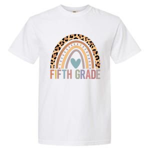 Fifth Grade Rainbow Girl Boy Teacher Team 5th Grade Squad Garment-Dyed Heavyweight T-Shirt