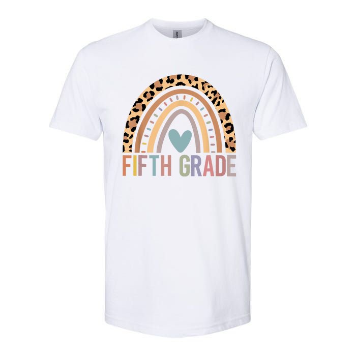 Fifth Grade Rainbow Girl Boy Teacher Team 5th Grade Squad Softstyle CVC T-Shirt