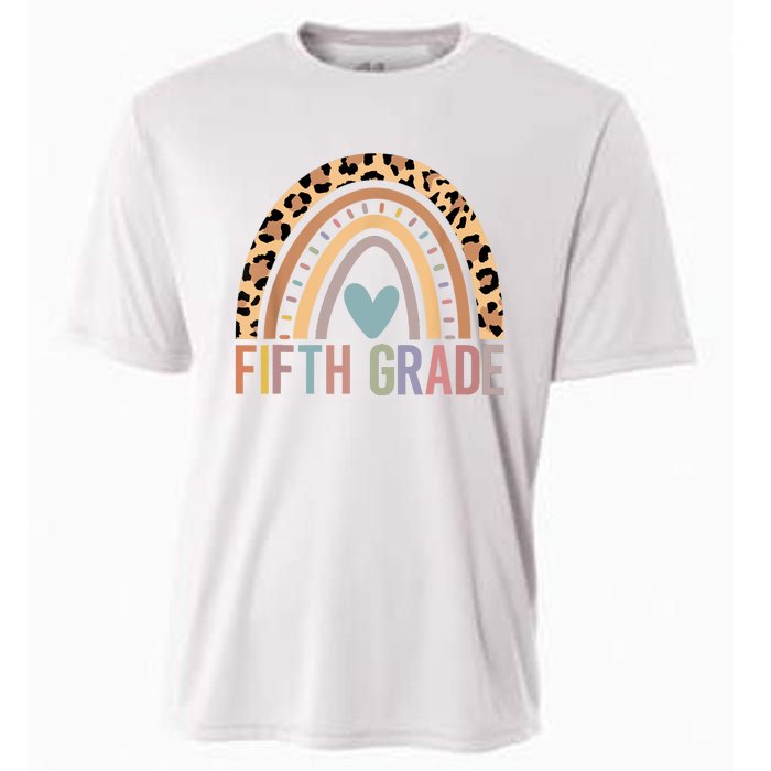 Fifth Grade Rainbow Girl Boy Teacher Team 5th Grade Squad Cooling Performance Crew T-Shirt