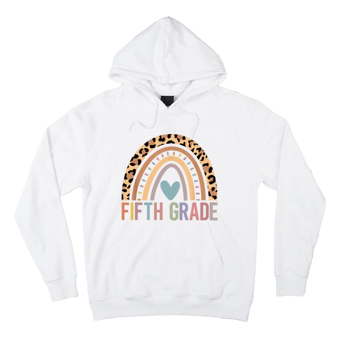 Fifth Grade Rainbow Girl Boy Teacher Team 5th Grade Squad Hoodie