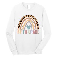 Fifth Grade Rainbow Girl Boy Teacher Team 5th Grade Squad Long Sleeve Shirt