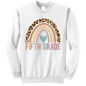 Fifth Grade Rainbow Girl Boy Teacher Team 5th Grade Squad Sweatshirt