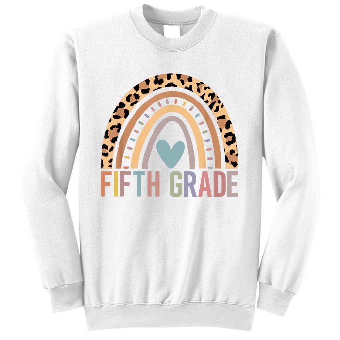 Fifth Grade Rainbow Girl Boy Teacher Team 5th Grade Squad Sweatshirt