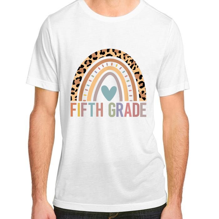 Fifth Grade Rainbow Girl Boy Teacher Team 5th Grade Squad Adult ChromaSoft Performance T-Shirt