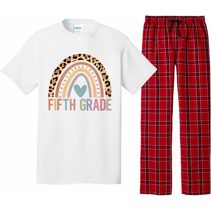 Fifth Grade Rainbow Girl Boy Teacher Team 5th Grade Squad Pajama Set