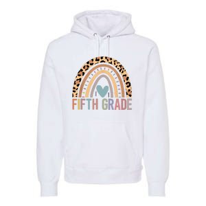 Fifth Grade Rainbow Girl Boy Teacher Team 5th Grade Squad Premium Hoodie