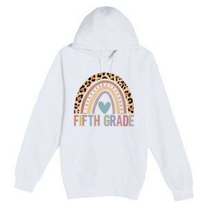 Fifth Grade Rainbow Girl Boy Teacher Team 5th Grade Squad Premium Pullover Hoodie