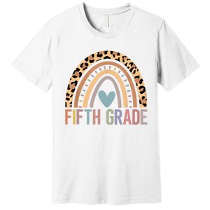 Fifth Grade Rainbow Girl Boy Teacher Team 5th Grade Squad Premium T-Shirt