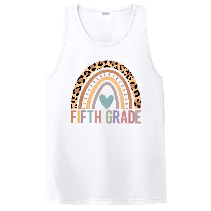 Fifth Grade Rainbow Girl Boy Teacher Team 5th Grade Squad PosiCharge Competitor Tank