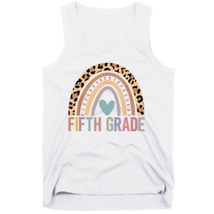 Fifth Grade Rainbow Girl Boy Teacher Team 5th Grade Squad Tank Top