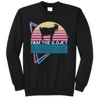 Funny Goat Retro Greatest Of All Time I Am The G.O.A.T Sweatshirt