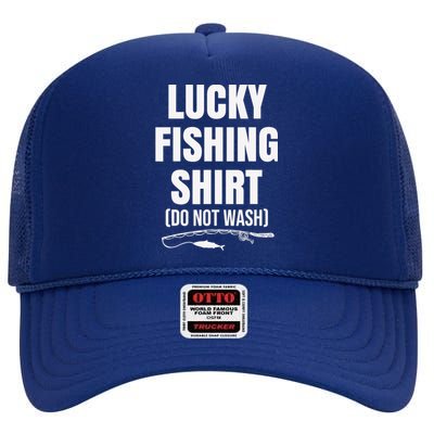 Fishing Gift Rod Bait Fischerman Hook Angeln Pike High Crown Mesh Back Trucker Hat