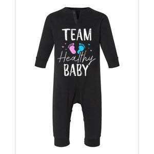 Funny Gender Reveal Team Healthy Baby Party Supplies Infant Fleece One Piece