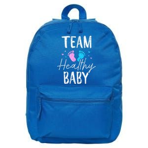 Funny Gender Reveal Team Healthy Baby Party Supplies 16 in Basic Backpack