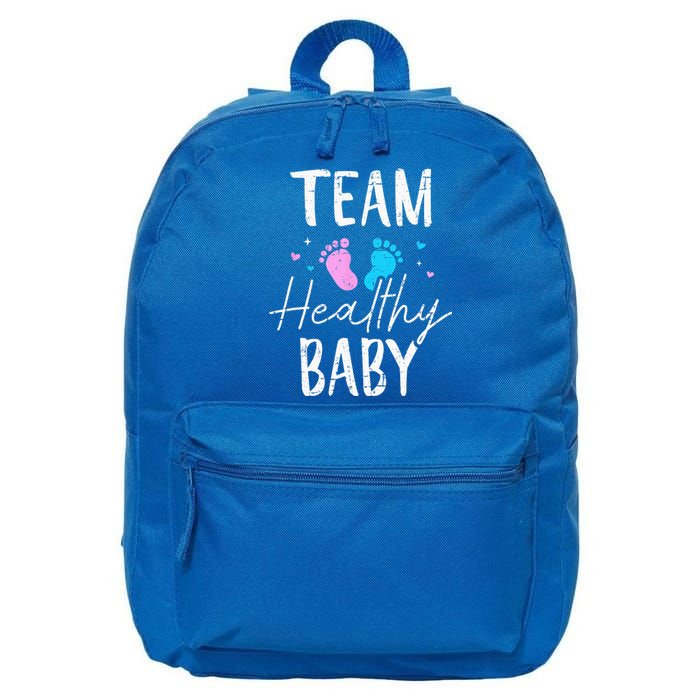 Funny Gender Reveal Team Healthy Baby Party Supplies 16 in Basic Backpack