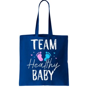 Funny Gender Reveal Team Healthy Baby Party Supplies Tote Bag