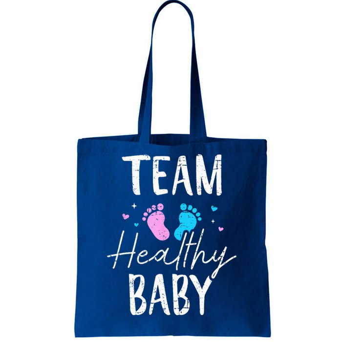 Funny Gender Reveal Team Healthy Baby Party Supplies Tote Bag