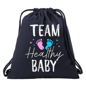 Funny Gender Reveal Team Healthy Baby Party Supplies Drawstring Bag