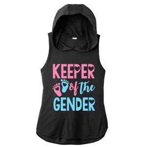 funny Gender Reveal Keeper of the Gender Reveal Ladies PosiCharge Tri-Blend Wicking Draft Hoodie Tank