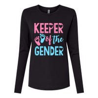 funny Gender Reveal Keeper of the Gender Reveal Womens Cotton Relaxed Long Sleeve T-Shirt