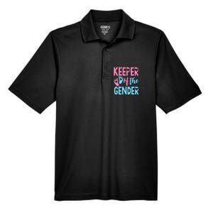 funny Gender Reveal Keeper of the Gender Reveal Men's Origin Performance Pique Polo