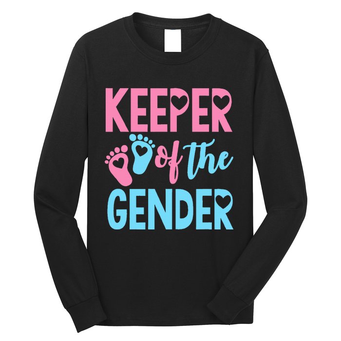 funny Gender Reveal Keeper of the Gender Reveal Long Sleeve Shirt