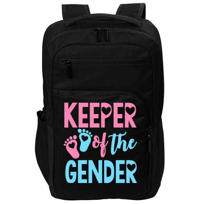 funny Gender Reveal Keeper of the Gender Reveal Impact Tech Backpack