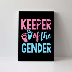 funny Gender Reveal Keeper of the Gender Reveal Canvas