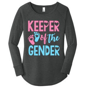 funny Gender Reveal Keeper of the Gender Reveal Women's Perfect Tri Tunic Long Sleeve Shirt