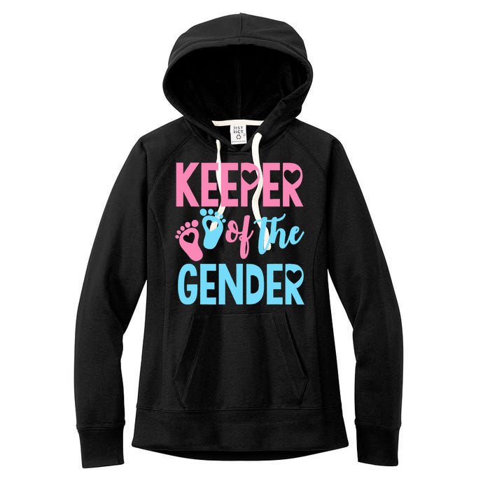 funny Gender Reveal Keeper of the Gender Reveal Women's Fleece Hoodie