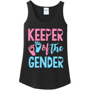 funny Gender Reveal Keeper of the Gender Reveal Ladies Essential Tank