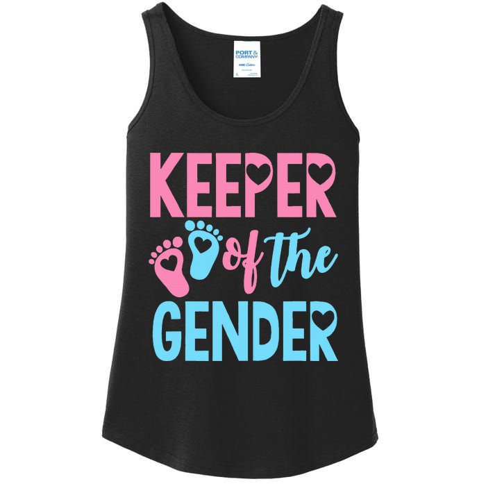 funny Gender Reveal Keeper of the Gender Reveal Ladies Essential Tank